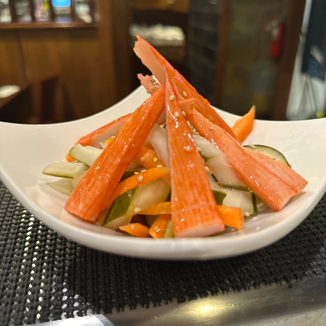Crab Sunomono.